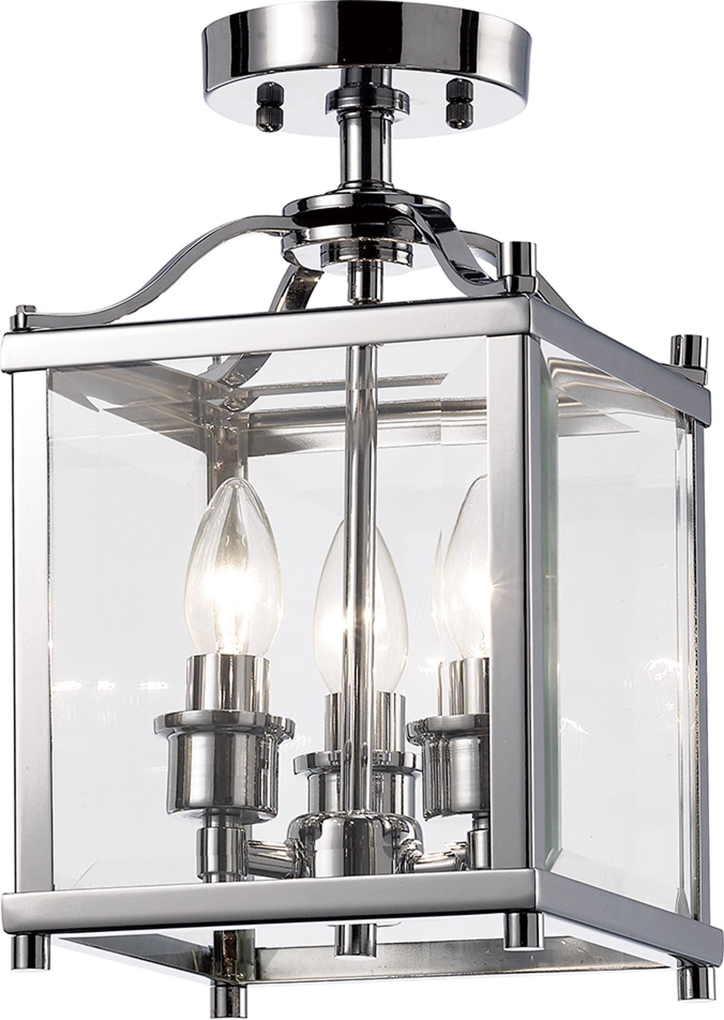 Aston Polished Chrome Ceiling Lights Diyas Lantern Ranges